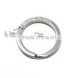 Custom Engraved Logo Flat Metal Split Key Ring thumbnail-2