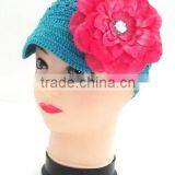 Multi colors crochet hat,high quality newsboy cap