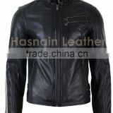 Men's Black Motorbike Leather Jacket