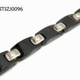 Stamping Steel Titanium Bracelet / Stainless Steel Bangle For Gift thumbnail-1