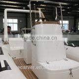 China Cheap 5.8m 19ft Fiberglass Bottom Inflatable Rib Boat thumbnail-3