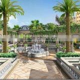 High Definition Computer 3D Rendering Design for Villa Entrance Hall and Staircase thumbnail-6