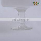 2014 High-grade Footed Glass Compote With Unique Design, Latest Wedding Glass Vase on Foot thumbnail-4
