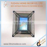 Hot Sell Customized Antique White Wood Photo Frame With Metal Decoration thumbnail-2