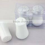 Customized Logo Wholesale White Ceramic Cruet Pots, Salt and Pepper Shaker Set thumbnail-4