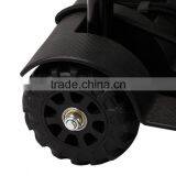 Mini Folding Shopping Cart With 2 Wheels/Lightweight Black Iron Alloy Folding Luggage Cart/ Portable Hand Trolley thumbnail-2