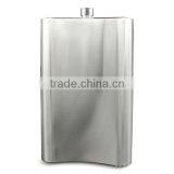 178oz Stainless Steel Hip Flasks Laser Welding Mirror Flask With Leather Package thumbnail-1