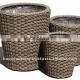 Wicker Planter, Poly Rattan Planter thumbnail-1