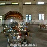 Large Size Metal Skull Decoration Stainless Steel Sculptures thumbnail-1