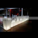 Commercial Bar Furniture 16 Colors Remote Contral White PE Plastic High Bar Cocktail Table Illuminated Led Bar thumbnail-1