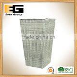 Excellent Quality Plastic Rattan PE Storage Basket and Decoration Parden Planter thumbnail-2