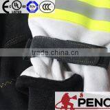 Sheepskin Fire Retardant 3m Reflective Black Cuff Hand Protected Police Cleaner Worker Fireman Gloves thumbnail-6