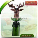 WS13-2 Poly Deer Wine Stopper thumbnail-1
