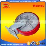 8" Castor Wheel Caster Fixed Swivel Brake Rubber Nylon pu Tpr pp thumbnail-4