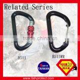 23KN Screw Lock Mountain Rock Climbing Aluminum Carabiner With Hook thumbnail-5