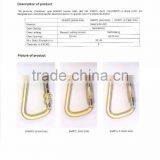 With CE EN362 Certification Steel Classic D Type Quicklock Carabiner thumbnail-6