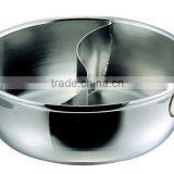 Shabu Shabu Pot Without Lid Copper Pot Cooking Copper Plating Finishing Stainless Steel Finishing With Sealed Partition thumbnail-2