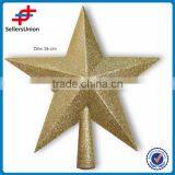 Color Printing Gold Star Shape Christmas Tree Decoration