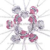 2016 Cheap Hot Crystal Love Heart Pendent Necklace Fashion Family Xmas Gifts Jewelry thumbnail-1