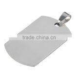 Promotions! Fashion Military Men's Stainless Steel Silver Plain Dog Tag Pendant No Chain Free Shipping thumbnail-5