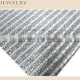 24*40Hot Fix Plate Ab Color Crystal Aluminum Rhinestone Mesh thumbnail-3
