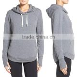 female hoodies Blank cheap Comfy Cozy Thumbholes Long Sleeve Kangaroo pocket Drawstring hood Cute cut and sew hoodie