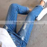 New Fashion Jeans Pants Korean Style Cutting Ladies Skinny Jeans thumbnail-2
