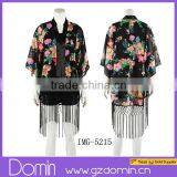 New Fahison Women Printed Kimono Jacket Ladies Cardigan Ladies Silk Kimono
