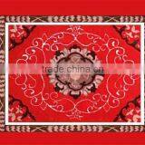 Acrylic Travel Blanket Butterfly Design Woven Embossed Plush Mink Royal Blanket