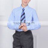 British Style 2017 Spring School Boys Shirt Long Sleeved Cotton Plaid Shirt thumbnail-3