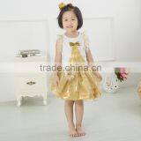 Latest Baby Kids Clothes Beautiful Children Fairy Skirts Wholesale Christmas Golden Childhood Tutu Set Bella Fairy thumbnail-5