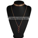 New Design Big Brand ZA Simple Fashion Sweater Long Chain Necklaces thumbnail-2