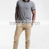 MGOO Customized Different Color Collar Polo Shirt Slim Fit Blank Polo Shirts For Men thumbnail-4