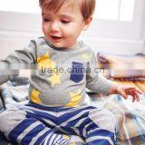 S33415W Boys T-shirt Long Sleeve 100% Cotton Stars Printed T-shirts thumbnail-1