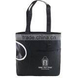 Crescent Pocket Tote Bag - Comes With a Crescent-shaped Pocket for Bottles and Your Logo. thumbnail-5