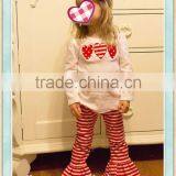 2017 Children's Boutique Wholesale Clothing Super Cute Valentine's Outfit Girls Valentines Day Sets Valentines Day Outfits thumbnail-1
