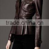 Women New/latest Design Autumn Wool Sheep Pure Leather Jacket/outwear thumbnail-1