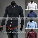 Custom Latest Fashion Long Sleeve Slim Fit Casual Shirt thumbnail-4