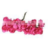 Cheap 8.0cm Home Wedding Party Decor Fuchsia Paper Artificial Flower thumbnail-3