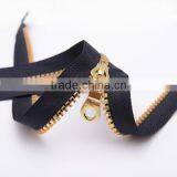 #3 Open End Resin/Plastic Zipper Gold Zipper thumbnail-2
