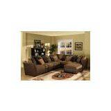 Living Room Sectional Wooden Corner Fabric Sofa thumbnail-1