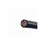 Cu core PE insulated PVC sheathed woven Cu wire seperate and general shield computer cable