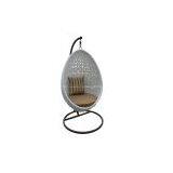 White Iron Rattan Hanging Chair