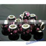 P369 Lovely Glass Bead Wholesale Handmade Murano Lampwork Glass European Beads Fit for Charm Bracelets thumbnail-1