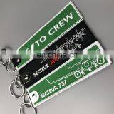Wholesale Embroidery Tags Custom Flight Keychains thumbnail-3