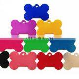 Hot Selling Anodized Aluminum Blank Bone Shaped ID Dog Pet Tag thumbnail-3