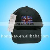 sports cap with diamonds in England flag
