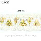 Sequined Beaded Woven Lace Ribbon thumbnail-1