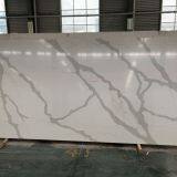 Artificial Calacatta White Quartz Stone thumbnail-1