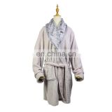 Adult super Soft flannel fleece Bathrobe Men Nightgown Home Clothes male bath robe